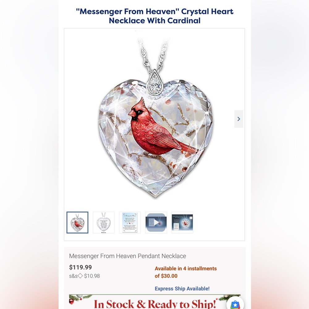 The Bradford Exchange messenger from heaven pendant - Picture 2 of 8